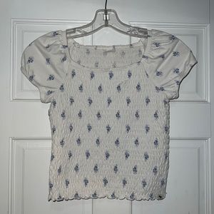 Abercrombie Kids Size 12 Flower Cotton Shirt